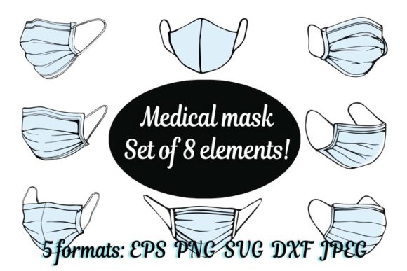 Face Mask, Medical Surgical Mask Graphics