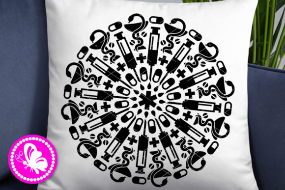 Mandala Nurse Life Hospital Health Care Graphics