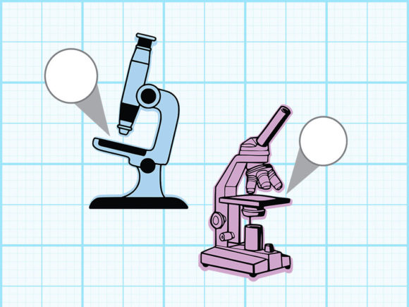Medical Lab Test Microscope Graphics and Crafts