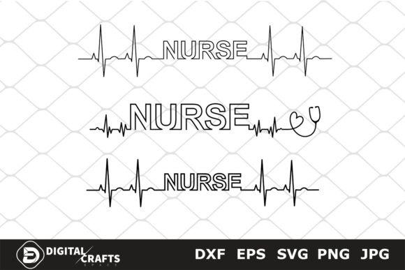 Nurse Heartbeat Bundle: Graphics & Crafts