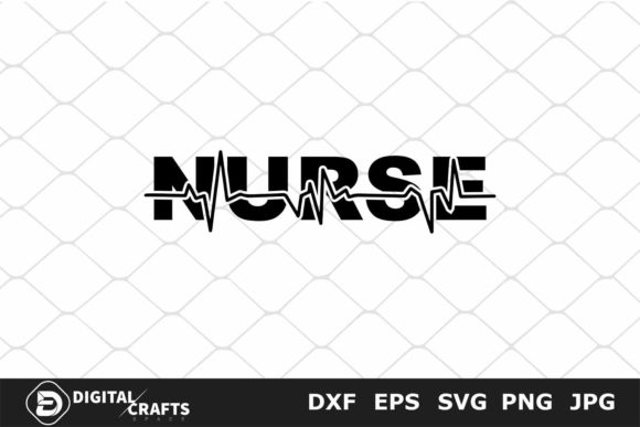 Nurse Heartbeat Embroidery Design