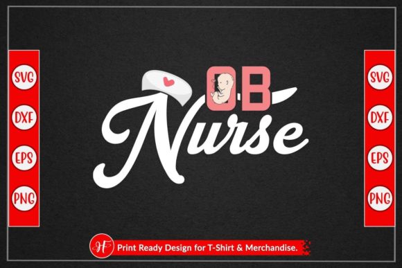 OB Nurse Graphics for Crafts and Content