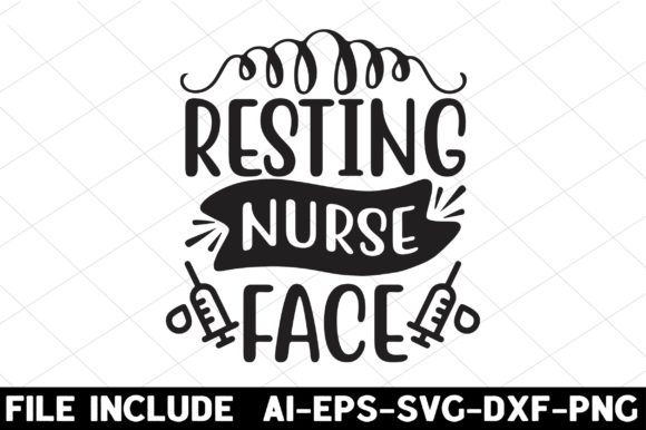 Resting Nurse Face 1: Graphics and Crafts for Brand Design